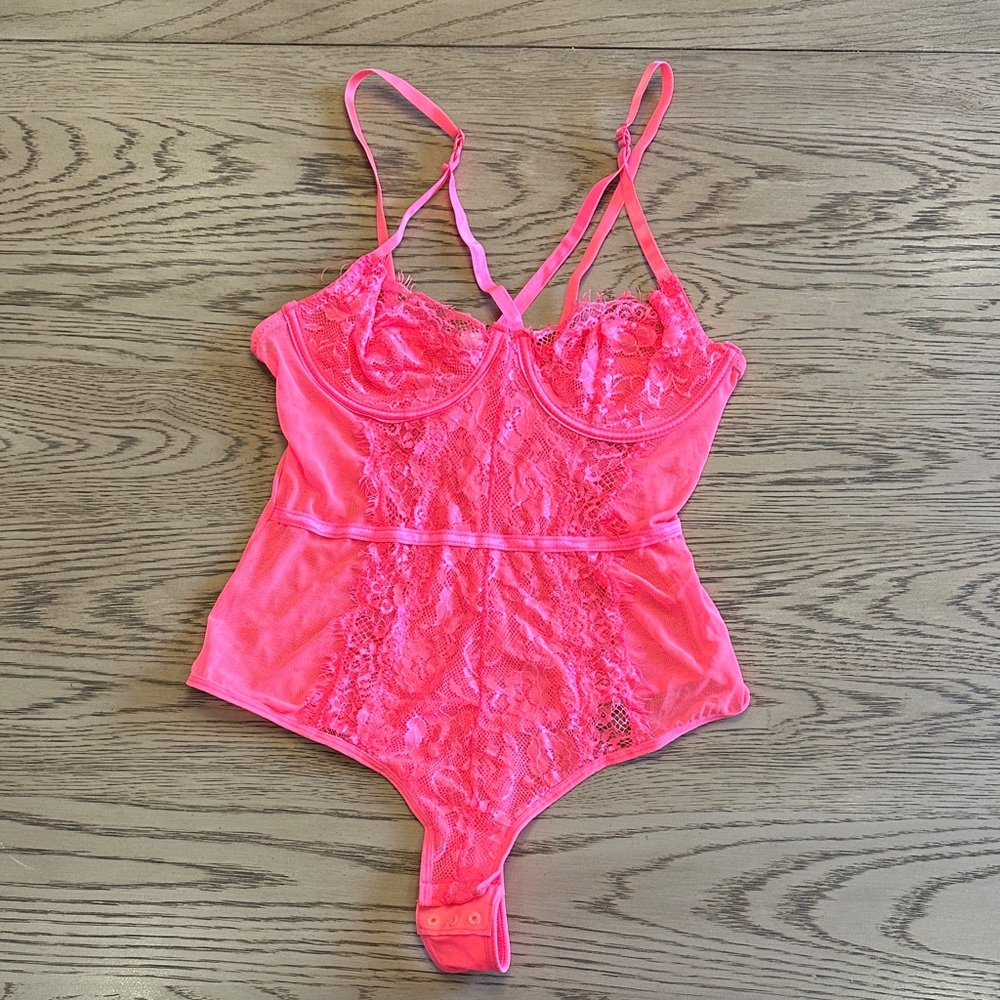 Lace Pink Bodysuit